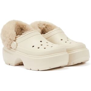Crocs Stomp Lined Clog Womens Beige Sandals - Size Uk 8 Crocs Stomp Lined Clog Womens Beige Sandals - Size Uk 8