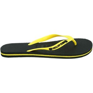 Philipp Plein Mens Brand Logo Black Yellow Flip Flops - Size Uk 9 Philipp Plein Mens Brand Logo Black Yellow Flip Flops - Size Uk 9