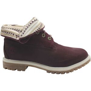 Timberland Authentic Roll Top Womens Leather Burgundy Lace Up Boots 8767r B47d - Size Uk 3.5 Timberland Authentic Roll Top Womens Leather Burgundy Lace Up Boots 8767r B47d - Size Uk 3.5