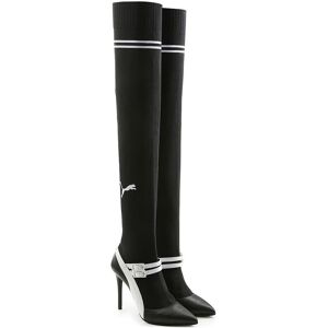Puma X Fenty Knitted High Mary Jane Heels Black Womens Shoes Wool - Size Uk 3.5 Puma X Fenty Knitted High Mary Jane Heels Black Womens Shoes Wool - Size Uk 3.5