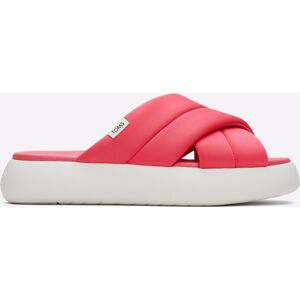 Toms Alpargata Mallow Crossover Slide Womens - Pink Mixed Material - Size Uk 7 Toms Alpargata Mallow Crossover Slide Womens - Pink Mixed Material - Size Uk 7