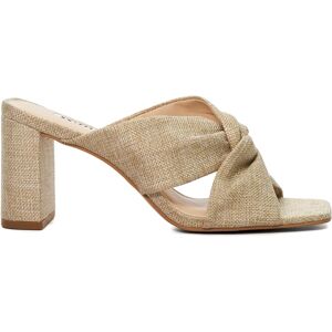 Dune London Womens Ladies Maizing - Knot Detail Heeled Mules - Natural Leather - Size Uk 3 Dune London Womens Ladies Maizing - Knot Detail Heeled Mules - Natural Leather - Size Uk 3