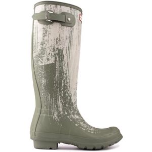 Hunter Womens Original Tall Classic Boots - Green Rubber - Size Uk 4 Hunter Womens Original Tall Classic Boots - Green Rubber - Size Uk 4