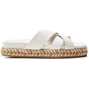 Moda In Pelle Womens Morornie Off White Sandals Faux Leather - Size Eu 36 Moda In Pelle Womens Morornie Off White Sandals Faux Leather - Size Eu 36