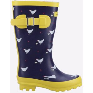 Cotswold Childrens Unisex Farmyard Memory Foam Wellingtons Junior - Navy Rubber - Size Uk 2 Infant Cotswold Childrens Unisex Farmyard Memory Foam Wellingtons Junior - Navy Rubber - Size Uk 2 Infant