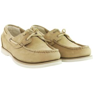 Timberland Classic Womens Beige Boat Shoes Leather - Size Uk 4.5 Timberland Classic Womens Beige Boat Shoes Leather - Size Uk 4.5