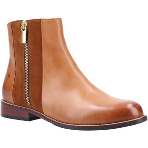 Hush Puppies Frances Memory Foam Ankle Boot Womens - Tan Leather - Size 4 (Uk Shoe) Hush Puppies Frances Memory Foam Ankle Boot Womens - Tan Leather - Size 4 (Uk Shoe)