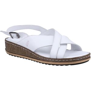 Hush Puppies Womens/ladies Elena Leather Wedge Sandal (White) - Size Uk 7 Hush Puppies Womens/ladies Elena Leather Wedge Sandal (White) - Size Uk 7