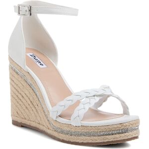 Dune London Womens Ladies Khai - Raffia Wedge - White - Size Uk 4 Dune London Womens Ladies Khai - Raffia Wedge - White - Size Uk 4