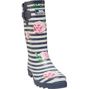 Trespass Womens/ladies Elena Floral Wellington Boots (Navy/white/pink) - Navy/blue - Size Uk 8 Trespass Womens/ladies Elena Floral Wellington Boots (Navy/white/pink) - Navy/blue - Size Uk 8