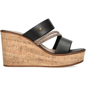 Kurt Geiger London Womens Leather Kgl Strand Wedge Heels - Black Leather (Archived) - Size Uk 5 Kurt Geiger London Womens Leather Kgl Strand Wedge Heels - Black Leather (Archived) - Size Uk 5
