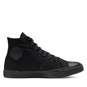 Converse All Star Unisex Chuck Taylor High Top Sneakers - Black Monochrome Canvas - Size Uk 11 Converse All Star Unisex Chuck Taylor High Top Sneakers - Black Monochrome Canvas - Size Uk 11