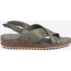 Hush Puppies Elena Cross Over Wedge Womens - Green - Size Uk 5 Hush Puppies Elena Cross Over Wedge Womens - Green - Size Uk 5