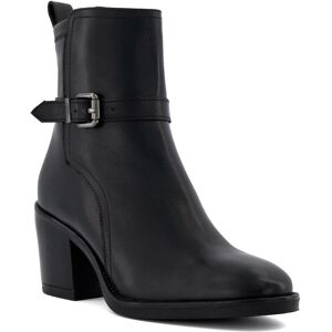 Dune London Womens Ladies Prance - Buckled Block-Heeled Ankle Boots - Black Leather - Size Uk 3 Dune London Womens Ladies Prance - Buckled Block-Heeled Ankle Boots - Black Leather - Size Uk 3