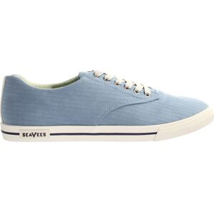 Seavees Hermosa Blue Mirage Herringbone Twill Surwash Plimsoll Mens Plimsolls Canvas - Size Uk 11 Seavees Hermosa Blue Mirage Herringbone Twill Surwash Plimsoll Mens Plimsolls Canvas - Size Uk 11