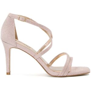 Dune London Womens Ladies Musical - Square Toe High Heel Sandals - Rose Gold - Size Uk 8 Dune London Womens Ladies Musical - Square Toe High Heel Sandals - Rose Gold - Size Uk 8
