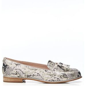 Moda In Pelle Womens 'Evvaa' Natural Snake Print Loafers Print Leather - Size Eu 37 Moda In Pelle Womens 'Evvaa' Natural Snake Print Loafers Print Leather - Size Eu 37