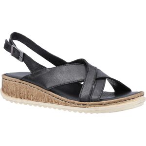 Hush Puppies Womens/ladies Elena Leather Wedge Sandal (Black) - Size Uk 3 Hush Puppies Womens/ladies Elena Leather Wedge Sandal (Black) - Size Uk 3