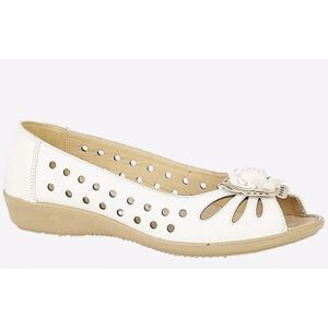 Boulevard Mia Flower Womens - White - Size Uk 6