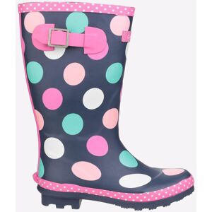 Cotswold Childrens Unisex Dotty Waterproof Wellington Junior Girls - Navy Rubber - Size Uk 1 Infant Cotswold Childrens Unisex Dotty Waterproof Wellington Junior Girls - Navy Rubber - Size Uk 1 Infant