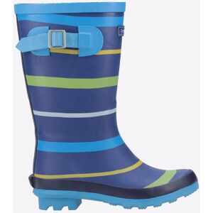 Cotswold Childrens Unisex Stripe Wellington Wellingtons - Blue Rubber - Size Uk 10 Kids Cotswold Childrens Unisex Stripe Wellington Wellingtons - Blue Rubber - Size Uk 10 Kids