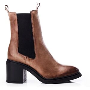 Moda In Pelle Womens 'Blissie' Taupe Leather Boots - Size Eu 37 Moda In Pelle Womens 'Blissie' Taupe Leather Boots - Size Eu 37