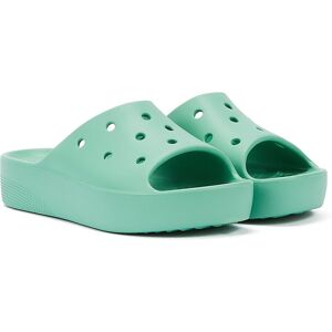 Crocs Classic Platform Jade Stone Womens Green Slides - Size Uk 7 Crocs Classic Platform Jade Stone Womens Green Slides - Size Uk 7