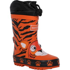 Regatta Childrens Unisex Childrens/kids Mudplay Tiger Print Wellington Boots (Blaze Orange) - Size Uk 13 Kids Regatta Childrens Unisex Childrens/kids Mudplay Tiger Print Wellington Boots (Blaze Orange) - Size Uk 13 Kids