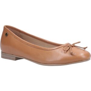 Hush Puppies Womens/ladies Naomi Slip On Leather Ballet Pump (Tan) - Size Uk 8 Hush Puppies Womens/ladies Naomi Slip On Leather Ballet Pump (Tan) - Size Uk 8