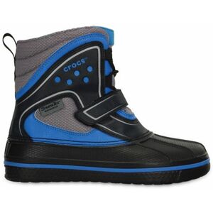 Crocs Childrens Unisex Allcast Duck Kids Black/blue Boots - Size Uk 2 Crocs Childrens Unisex Allcast Duck Kids Black/blue Boots - Size Uk 2