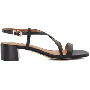 Dune London Womens Ladies Jaskell - Low Block Heel Sandals - Black Leather - Size Uk 5 Dune London Womens Ladies Jaskell - Low Block Heel Sandals - Black Leather - Size Uk 5