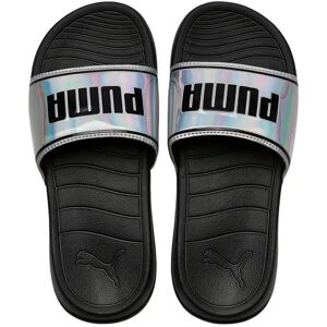 Puma Popcat 20 Iridescent Womens Black/silver Sliders - Size Uk 5 Puma Popcat 20 Iridescent Womens Black/silver Sliders - Size Uk 5