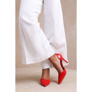 Where'S That From Wheres Womens 'Aspen' Pointed Toe Stiletto High Heels - Red - Size Uk 7 Where'S That From Wheres Womens 'Aspen' Pointed Toe Stiletto High Heels - Red - Size Uk 7