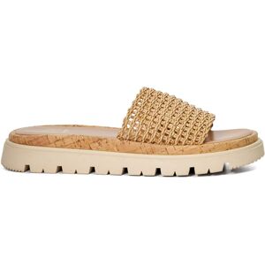 Dune London Womens Ladies Looners - Raffia Wedge Flatform Slider - Natural - Size Uk 8 Dune London Womens Ladies Looners - Raffia Wedge Flatform Slider - Natural - Size Uk 8