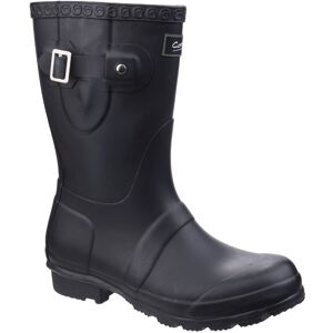 Cotswold Womens/ladies Windsor Short Waterproof Pull On Wellington Boots (Black) Rubber - Size Uk 8 Cotswold Womens/ladies Windsor Short Waterproof Pull On Wellington Boots (Black) Rubber - Size Uk 8