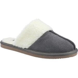 Hush Puppies Womens/ladies Arianna Suede Slippers (Grey) - Size Uk 4 Hush Puppies Womens/ladies Arianna Suede Slippers (Grey) - Size Uk 4
