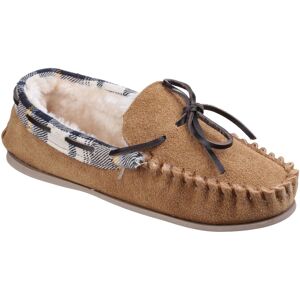 Cotswold Womens Kilkenny Slip On Moccasin Slipper - Tan Leather - Size 8 (Uk Shoe) Cotswold Womens Kilkenny Slip On Moccasin Slipper - Tan Leather - Size 8 (Uk Shoe)