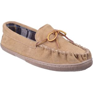 Cotswold Mens Alberta Slip On Moccasin Slipper - Beige Leather - Size 10 (Uk Shoe) Cotswold Mens Alberta Slip On Moccasin Slipper - Beige Leather - Size 10 (Uk Shoe)