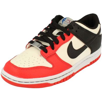 Nike Childrens Unisex Dunk Low Gs White Trainers - Size Uk 4 Nike Childrens Unisex Dunk Low Gs White Trainers - Size Uk 4