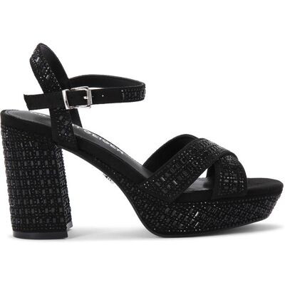 Kg Kurt Geiger Womens Fleur Platform Sandals - Black Fabric - Size Uk 5 Kg Kurt Geiger Womens Fleur Platform Sandals - Black Fabric - Size Uk 5