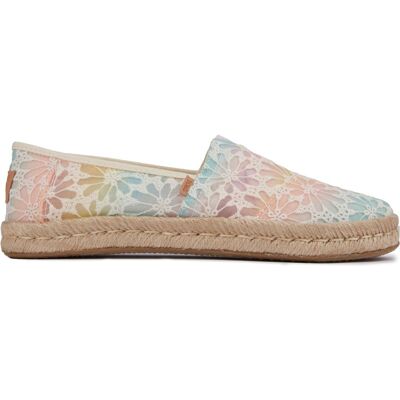 Toms Womens Floral Lace Shoes - Pink Textile - Size Uk 6 Toms Womens Floral Lace Shoes - Pink Textile - Size Uk 6