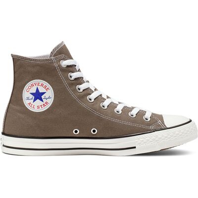 Converse All Star Unisex Chuck Taylor High Top Sneakers - Taupe - Charcoal Canvas - Size Uk 3 Converse All Star Unisex Chuck Taylor High Top Sneakers - Taupe - Charcoal Canvas - Size Uk 3