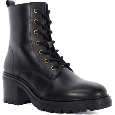 Dune London Womens Ladies Plotted - Leather Lace Up Ankle Boots - Black - Size Uk 8 Dune London Womens Ladies Plotted - Leather Lace Up Ankle Boots - Black - Size Uk 8