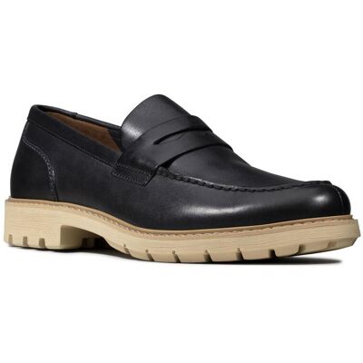 Clarks Mens Batcombe Edge Shoes Various Colours - Navy Leather - Size Uk 9.5 Clarks Mens Batcombe Edge Shoes Various Colours - Navy Leather - Size Uk 9.5