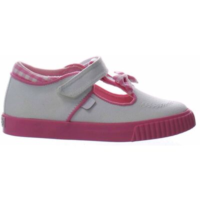 Kickers Childrens Unisex Tovni T-Bow Bumper Kids White Plimsolls Canvas - Size Uk 11 Kids Kickers Childrens Unisex Tovni T-Bow Bumper Kids White Plimsolls Canvas - Size Uk 11 Kids