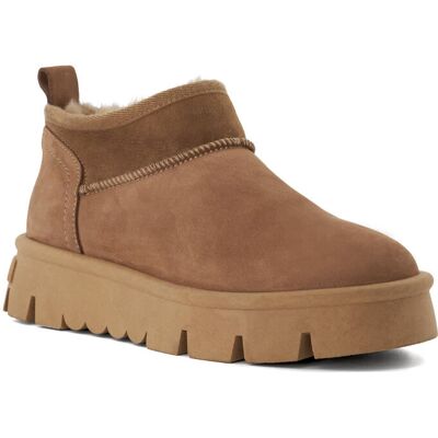 Dune London Womens Ladies Pod Faux-Fur-Lined Ankle Boots Pod - Taupe Suede - Size Uk 8 Dune London Womens Ladies Pod Faux-Fur-Lined Ankle Boots Pod - Taupe Suede - Size Uk 8