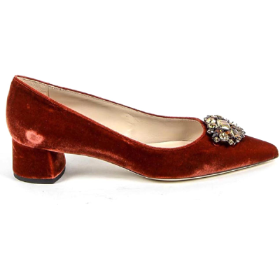 Versace 1969 Abbigliamento Sportivo Srl Milano Italia V Womens Pump 3110276 Velluto Rosso - Red Velvet - Size Uk 2 Versace 1969 Abbigliamento Sportivo Srl Milano Italia V Womens Pump 3110276 Velluto Rosso - Red Velvet - Size Uk 2