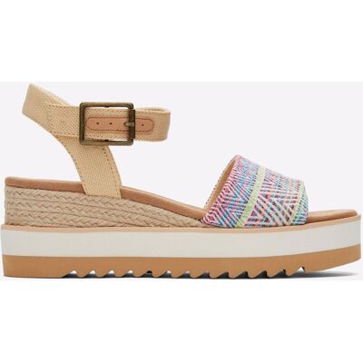 Toms Diana Platform Sandals Womens - Tan - Size Uk 8 Toms Diana Platform Sandals Womens - Tan - Size Uk 8