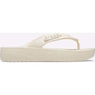 Crocs Womens Classic Platform Flip Flop Unisex - Beige - Size Uk 8 Crocs Womens Classic Platform Flip Flop Unisex - Beige - Size Uk 8