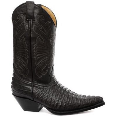 Grinders Unisex Black Leather Western Cowboy Boots – Carolina - Size Eu 43 Grinders Unisex Black Leather Western Cowboy Boots – Carolina - Size Eu 43